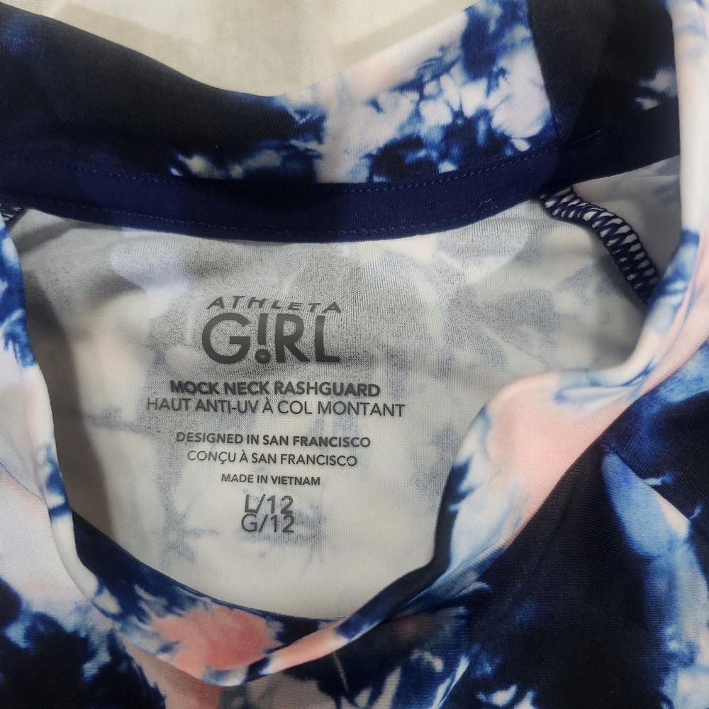 Athlete Girl Mock swim top size Large/12 - Picture 4 of 6